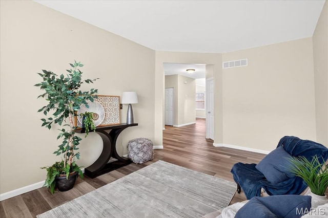 621 Royal Crest Way, Ofallon, IL 62269 - sitting room with wood finished floors and baseboards