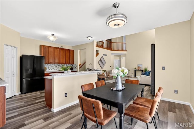 621 Royal Crest Way, Ofallon, IL 62269 - dining space featuring wood finished floors and baseboards