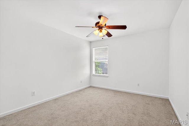621 Royal Crest Way, Ofallon, IL 62269 - spare room featuring a ceiling fan and carpet flooring