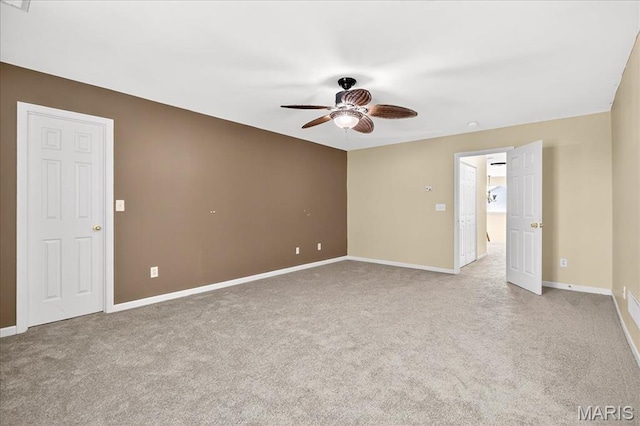 621 Royal Crest Way, Ofallon, IL 62269 - unfurnished room featuring ceiling fan and light carpet