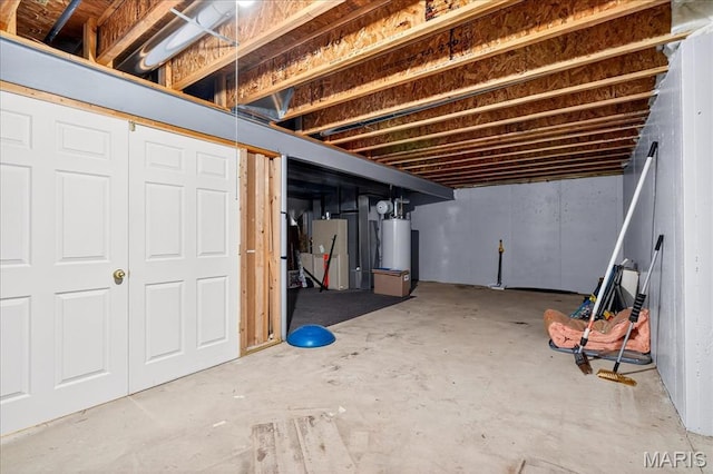 621 Royal Crest Way, Ofallon, IL 62269 - unfinished basement featuring water heater