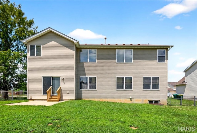 621 Royal Crest Way, Ofallon, IL 62269 - back of house with entry steps and a patio