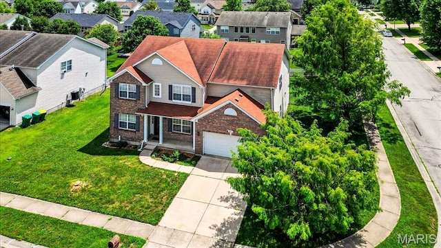 621 Royal Crest Way, Ofallon, IL 62269 - aerial view of residential area