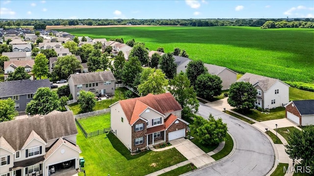 621 Royal Crest Way, Ofallon, IL 62269 - aerial perspective of suburban area