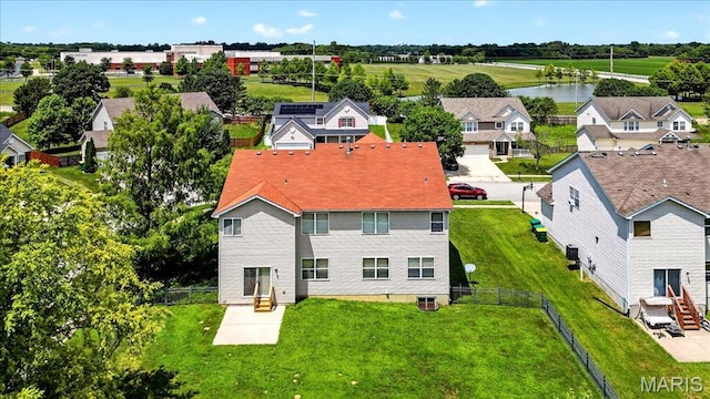 621 Royal Crest Way, Ofallon, IL 62269 - view from above of property with a large body of water