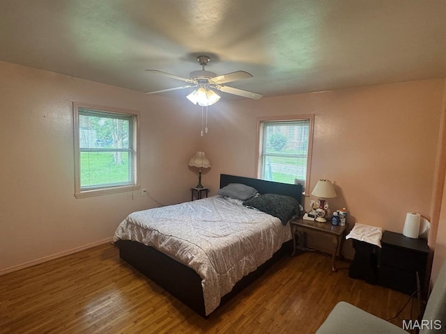 737 Price St, Poplar Bluff, MO 63901 - bedroom featuring wood finished floors and a ceiling fan