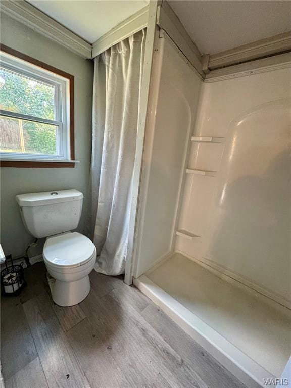 207 Cordia Ave, Potosi, MO 63664 - bathroom with wood finished floors and a stall shower