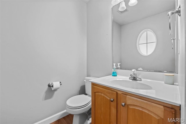 1817 Partridge Pl, Edwardsville, IL 62025 - bathroom featuring vanity and wood finished floors
