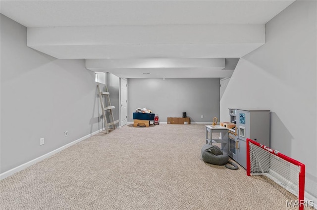1817 Partridge Pl, Edwardsville, IL 62025 - finished basement with carpet flooring and baseboards