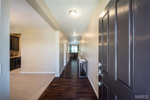 510 Newkirk Cir, Saint Charles, MO 63303 - corridor featuring baseboards and wood finished floors