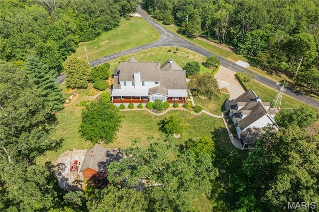 1605 High Sierra Dr, Foristell, MO 63348 - view of property location featuring a heavily wooded area