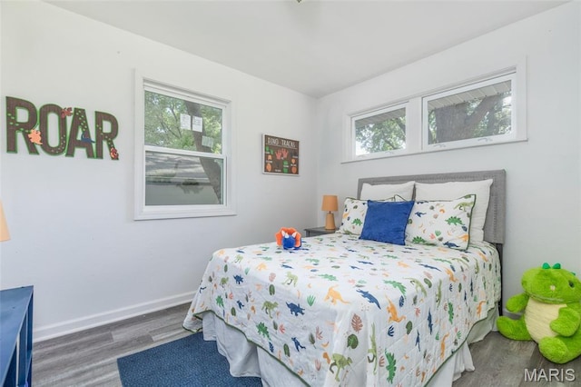 10141 Ventura Dr, Ferguson Township, MO 63136 - bedroom with wood finished floors