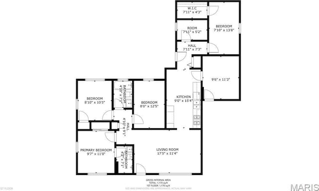 10141 Ventura Dr, Ferguson Township, MO 63136 - view of property floor plan