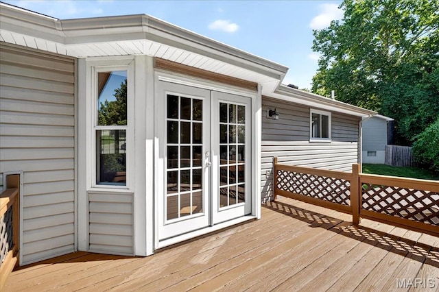 1826 Fairwood Forest Dr, Saint Peters, MO 63376 - wooden terrace featuring french doors