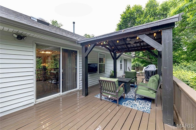 1923 Smizer Mill Rd, Fenton, MO 63026 - deck with an outdoor hangout area