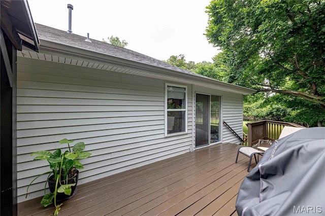 1923 Smizer Mill Rd, Fenton, MO 63026 - wooden terrace with area for grilling