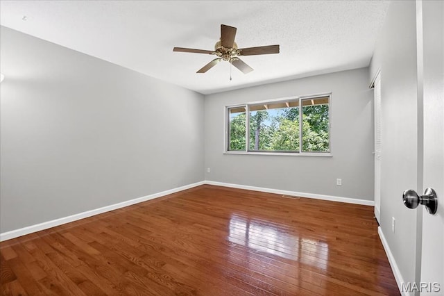 775 Knickerbacker Dr, Manchester, MO 63021 - spare room with a ceiling fan and wood finished floors