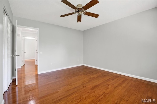 775 Knickerbacker Dr, Manchester, MO 63021 - unfurnished room with ceiling fan and wood finished floors