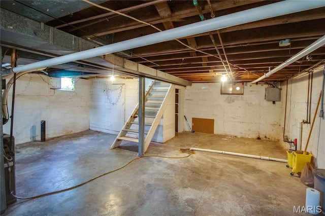 194 S Pence St, East Alton, IL 62024 - below grade area with stairway