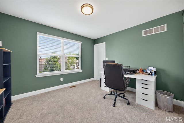 231 Flint Brook Dr, Ofallon, MO 63366 - office area featuring carpet floors and baseboards