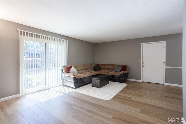 5593 Baronridge Dr Unit 7, Saint Louis, MO 63129 - living room with wood finished floors and baseboards