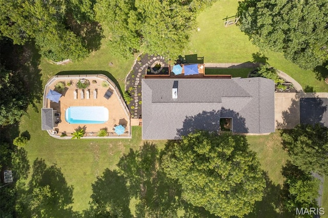 5090 Green Hills Rd, Festus, MO 63028 - bird's eye view of a pool