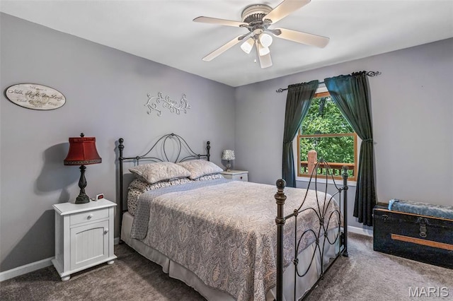 5090 Green Hills Rd, Festus, MO 63028 - carpeted bedroom featuring baseboards and a ceiling fan