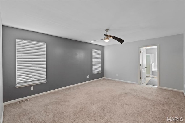 21 September St, Moscow Mills, MO 63362 - unfurnished room featuring ceiling fan and carpet floors