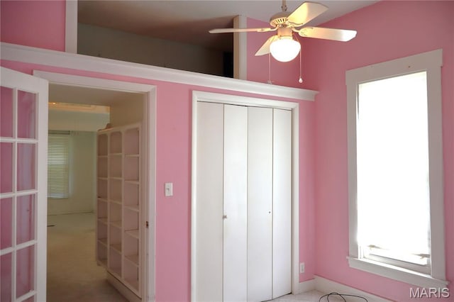 616 Greensferry Rd, Jackson, MO 63755 - unfurnished bedroom featuring a closet and a ceiling fan