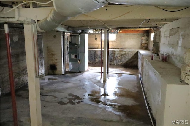 616 Greensferry Rd, Jackson, MO 63755 - unfinished below grade area with heating unit