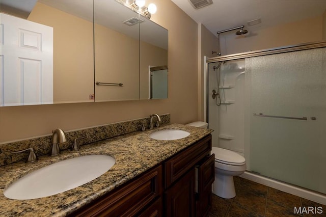 1715 Foxglove Dr, Saint Charles, MO 63303 - full bathroom featuring a stall shower and double vanity