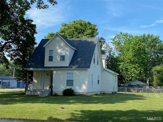 201 N Vine St, Nokomis, IL 62075 - view of front of property with a porch and a shingled roof