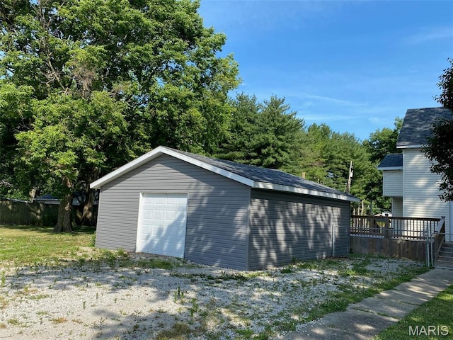 201 N Vine St, Nokomis, IL 62075 - view of outbuilding with gravel driveway