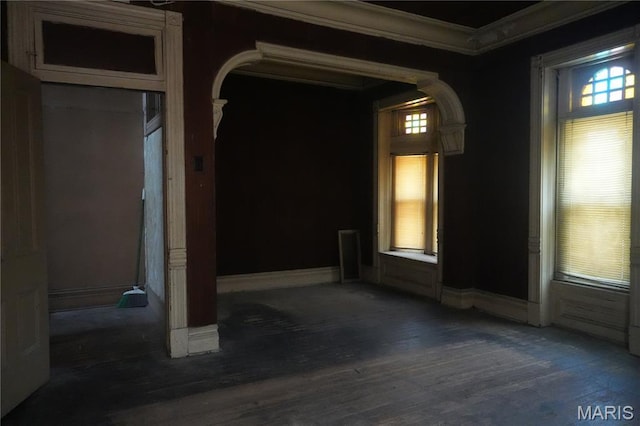 3632 Cook Ave, Saint Louis, MO 63113 - unfurnished room featuring crown molding and wood finished floors