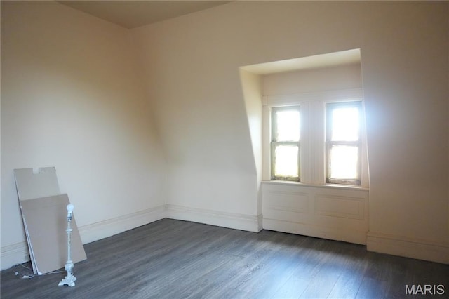 3632 Cook Ave, Saint Louis, MO 63113 - empty room featuring wood finished floors and baseboards