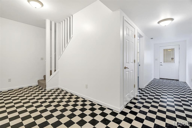 104 Miller Dr, Fenton, MO 63026 - entrance foyer featuring tile patterned floors and stairway