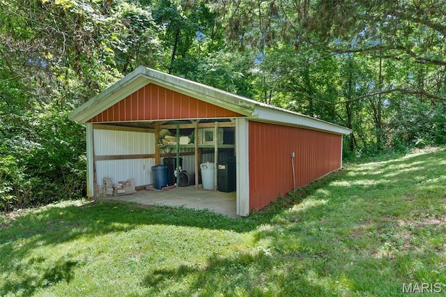4840 S Point Rd, Washington, MO 63090 - view of pole building with a yard and view of scattered trees