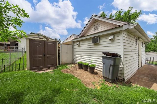 10122 Niblic Dr, Saint Louis, MO 63114 - back of property featuring a storage unit