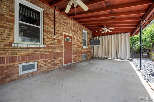 10122 Niblic Dr, Saint Louis, MO 63114 - view of patio / terrace with a ceiling fan