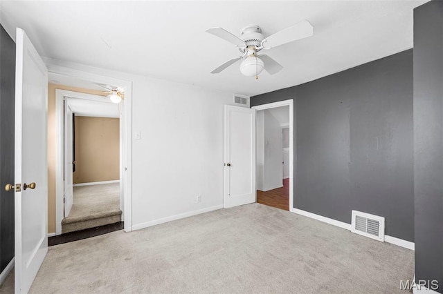 10122 Niblic Dr, Saint Louis, MO 63114 - unfurnished bedroom with carpet floors and a ceiling fan