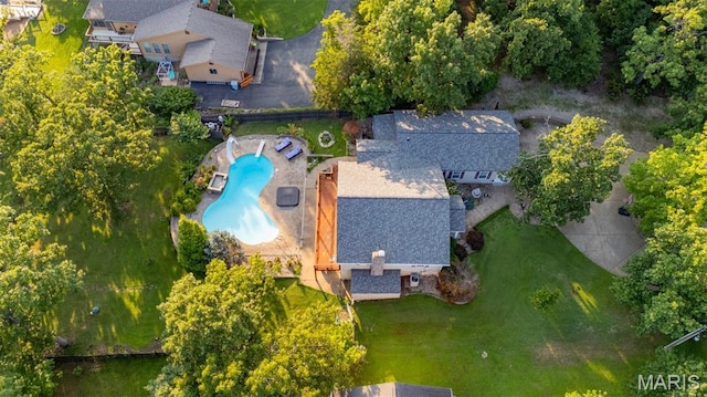 441 Rue Martel, Bonne Terre, MO 63628 - aerial view of a pool area