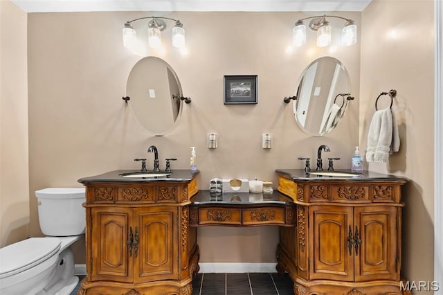 441 Rue Martel, Bonne Terre, MO 63628 - bathroom featuring two vanities and tile patterned flooring