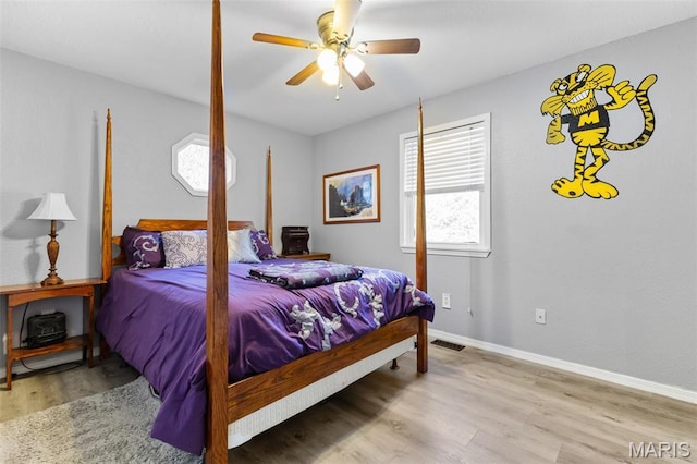 441 Rue Martel, Bonne Terre, MO 63628 - bedroom featuring wood finished floors and ceiling fan