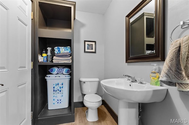 441 Rue Martel, Bonne Terre, MO 63628 - bathroom featuring toilet and wood finished floors