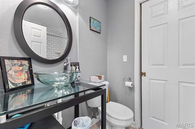 441 Rue Martel, Bonne Terre, MO 63628 - bathroom featuring a sink and a textured wall