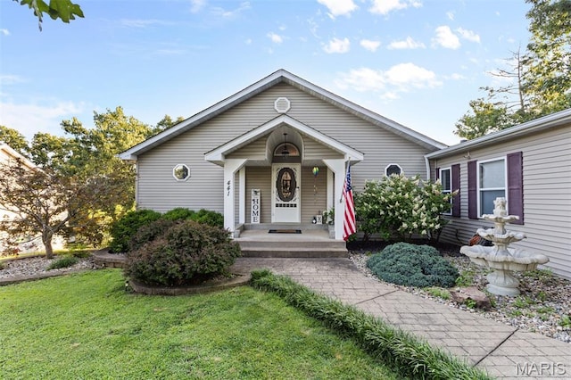 441 Rue Martel, Bonne Terre, MO 63628 - view of front of property featuring a front lawn