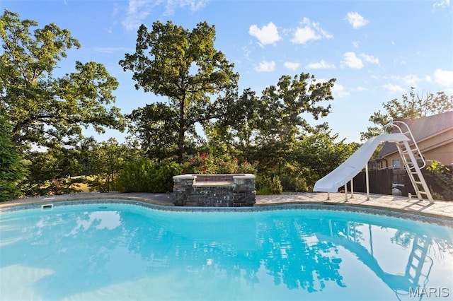 441 Rue Martel, Bonne Terre, MO 63628 - outdoor pool featuring a water slide