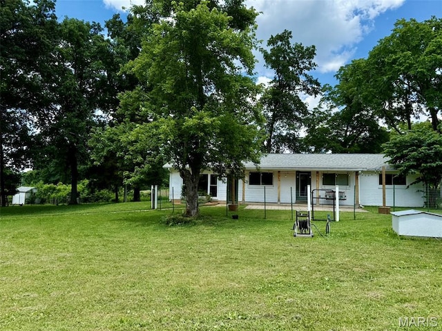 10107 Cannon Mines Rd, Cadet, MO 63630 - view of front facade with a front yard