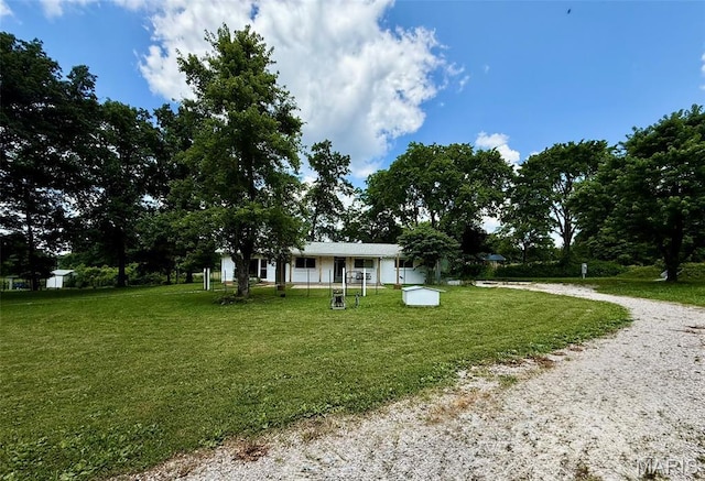 10107 Cannon Mines Rd, Cadet, MO 63630 - view of front of property with a front lawn
