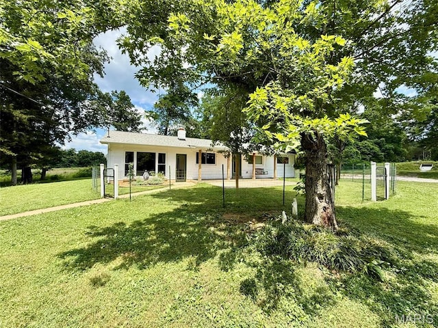 10107 Cannon Mines Rd, Cadet, MO 63630 - view of front facade with a chimney